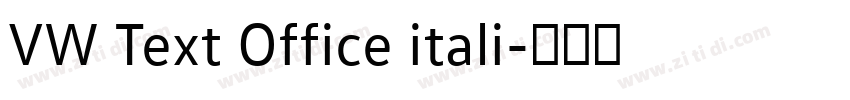 VW Text Office itali字体转换